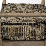 Fullerton II 57L x 21W Jute Patterned Top W/Brown Wood Base Accent Bench