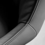 GIULIA Black Leather Swivel Dining Chair Black Steel 12 GIULIA Black Leather Swivel Dining Chair Black Steel