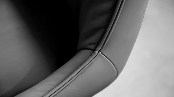 GIULIA Black Leather Swivel Dining Chair Black Steel 5 2