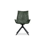 GIULIA Forest Green Fabric Swivel Dining Chair 8 GIULIA Forest Green Fabric Swivel Dining Chair