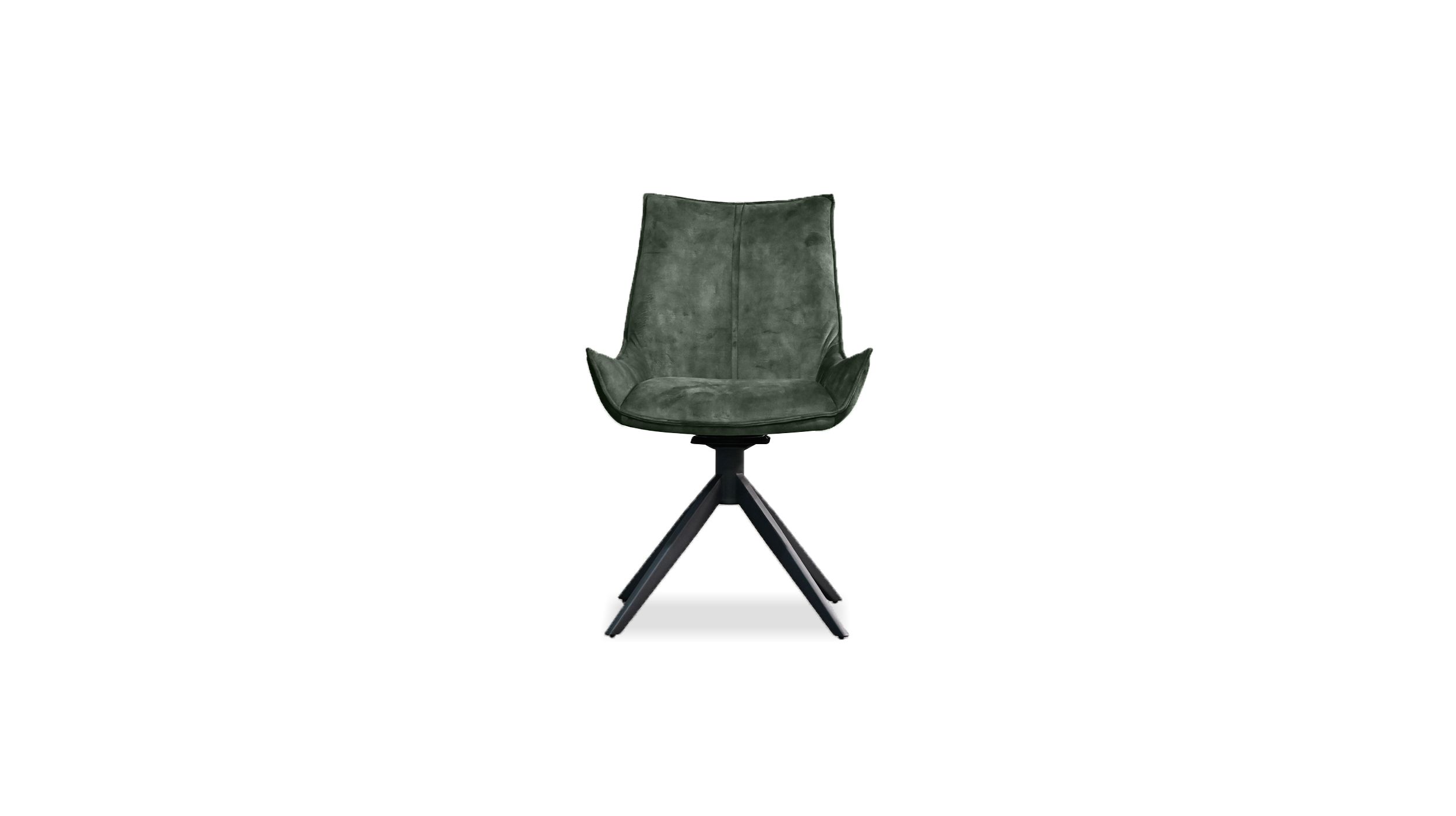 GIULIA Forest Green Fabric Swivel Dining Chair 2 GIULIA Forest Green Fabric Swivel Dining Chair - Image 2