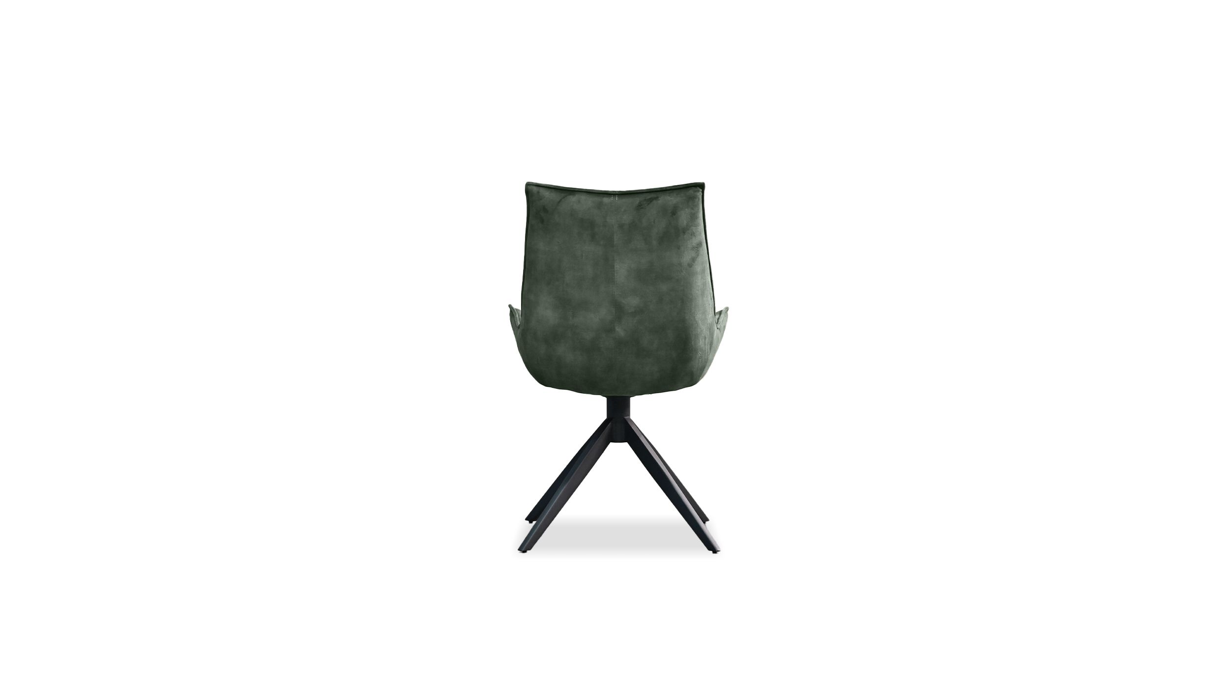 GIULIA Forest Green Fabric Swivel Dining Chair 5 GIULIA Forest Green Fabric Swivel Dining Chair - Image 5