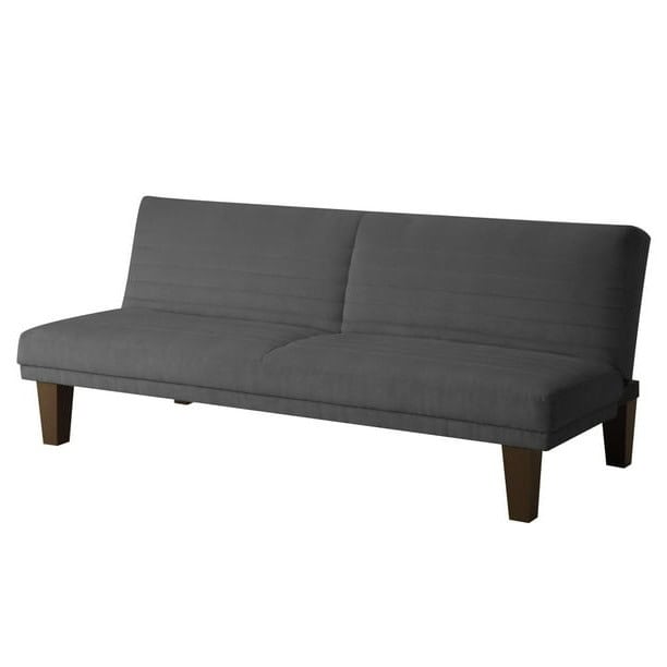 Grey Microfiber Adjustable Futon Sofa Bed for Living Rooms 1 Grey Microfiber Adjustable Futon Sofa Bed for Living Rooms