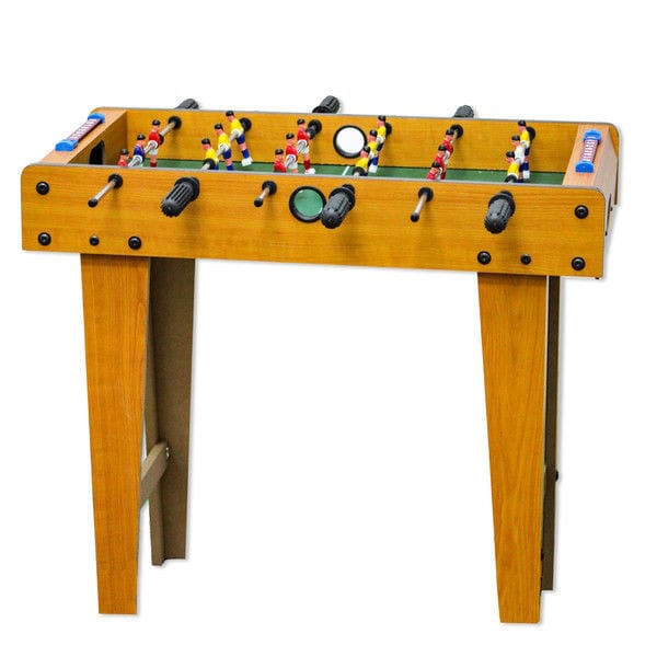 Wooden 27 Inch Foosball Table with Legs for Kids