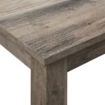 Modern Coastal Farmhouse Gray Taupe Console Table With Shelf
