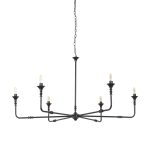 Gabriel Large Matte Black Chandelier