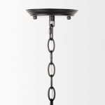 Gabriel Large Matte Black Chandelier