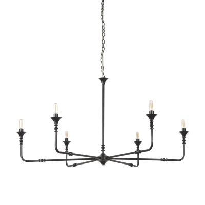Gabriel Large Matte Black Chandelier