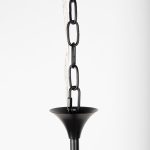 Gabriel Large Matte Black Chandelier