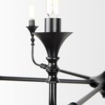 Gabriel Large Matte Black Chandelier