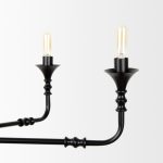 Gabriel Large Matte Black Chandelier