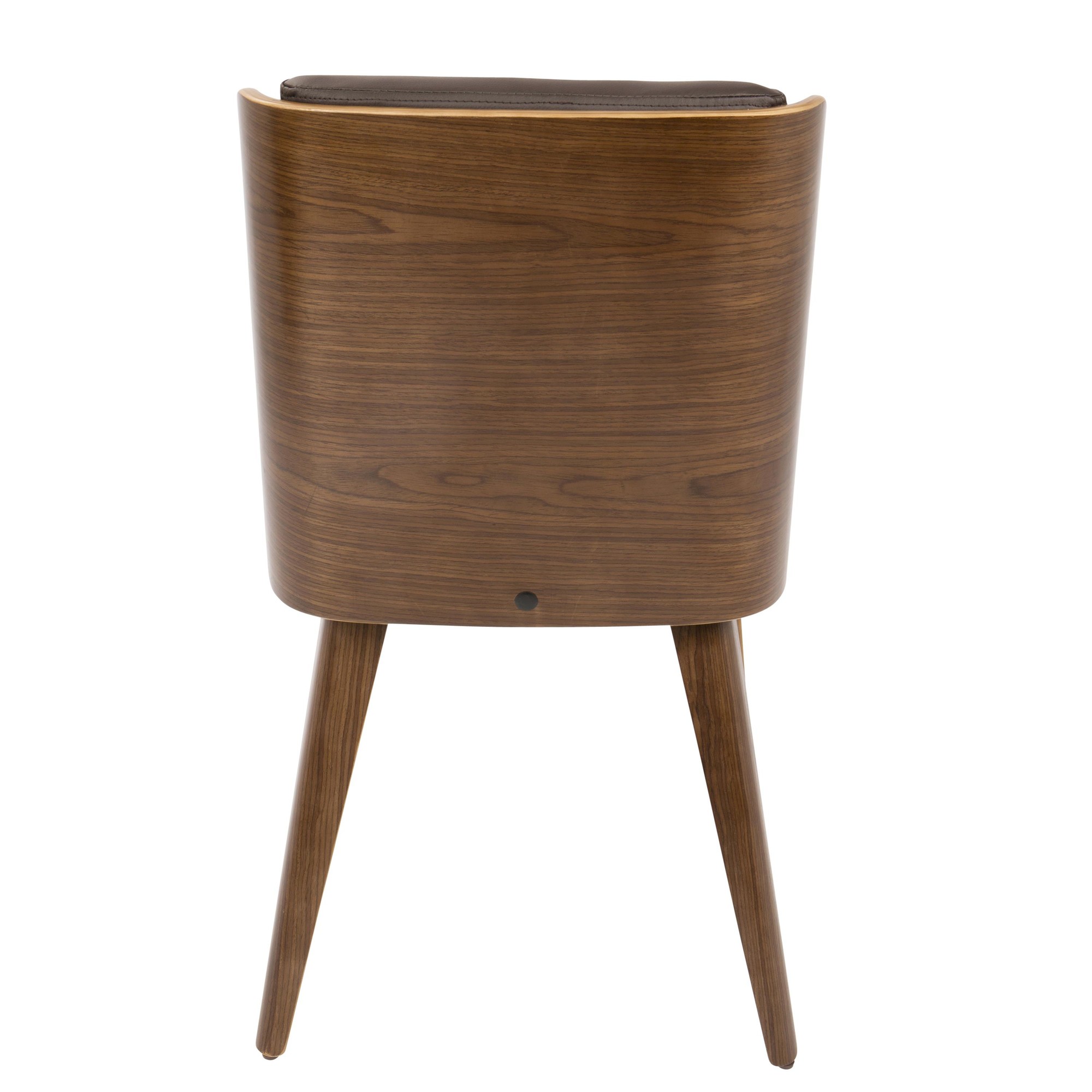 Galanti Walnut Brown Mid-Century Modern Accent Chair (Set of 2) 6 Galanti Walnut Brown Mid-Century Modern Accent Chair (Set of 2) - Image 6