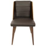 Galanti Walnut Brown Mid-Century Modern Accent Chair (Set of 2) 16 Galanti Walnut Brown Mid-Century Modern Accent Chair (Set of 2)