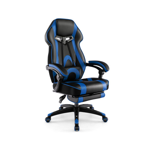 Ergonomic Racing Style Gaming Chair with Footrest and Lumbar Support