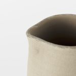 Garand Large 18.8H Two-Toned Black/Natural Ceramic Jug