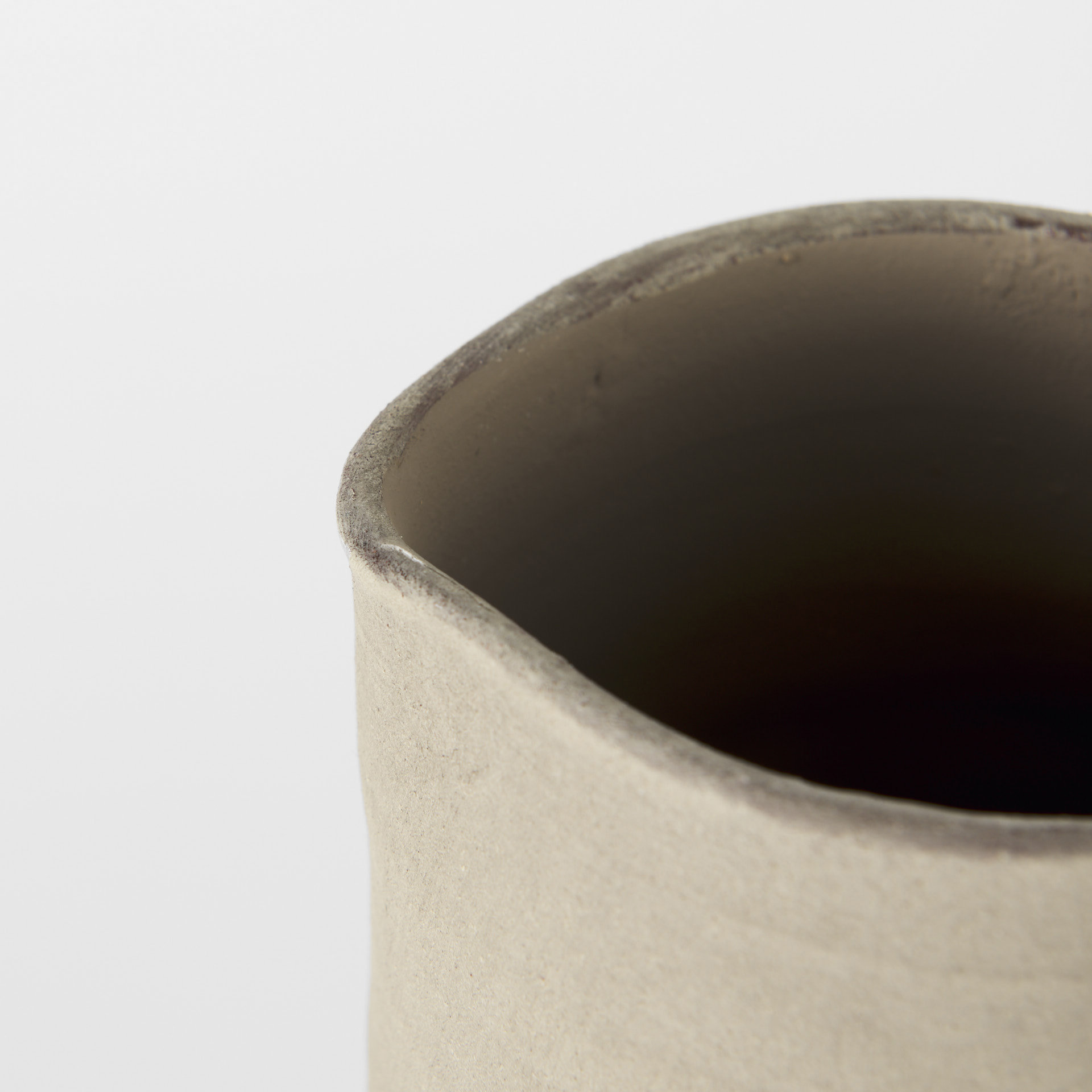 Garand Medium 15H Two-Toned White Natural Ceramic Jug 12 Garand Medium 15H Two-Toned White Natural Ceramic Jug - Image 12