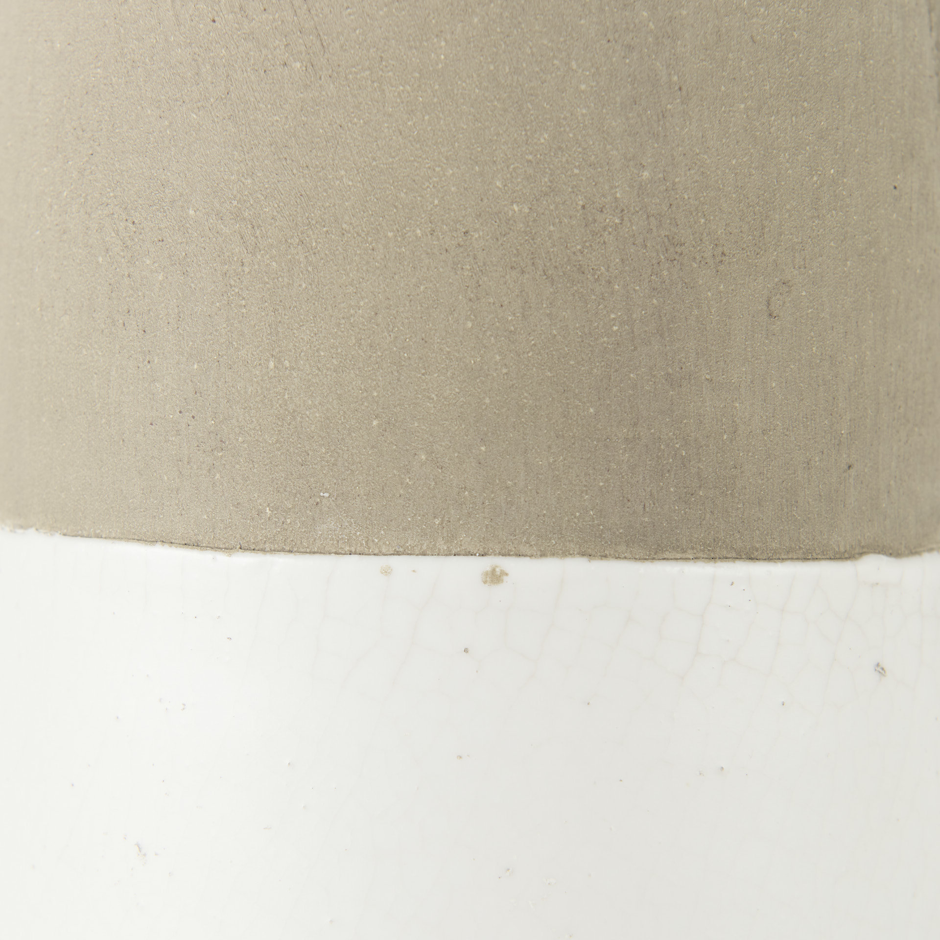 Garand Medium 15H Two-Toned White Natural Ceramic Jug 14 Garand Medium 15H Two-Toned White Natural Ceramic Jug - Image 14