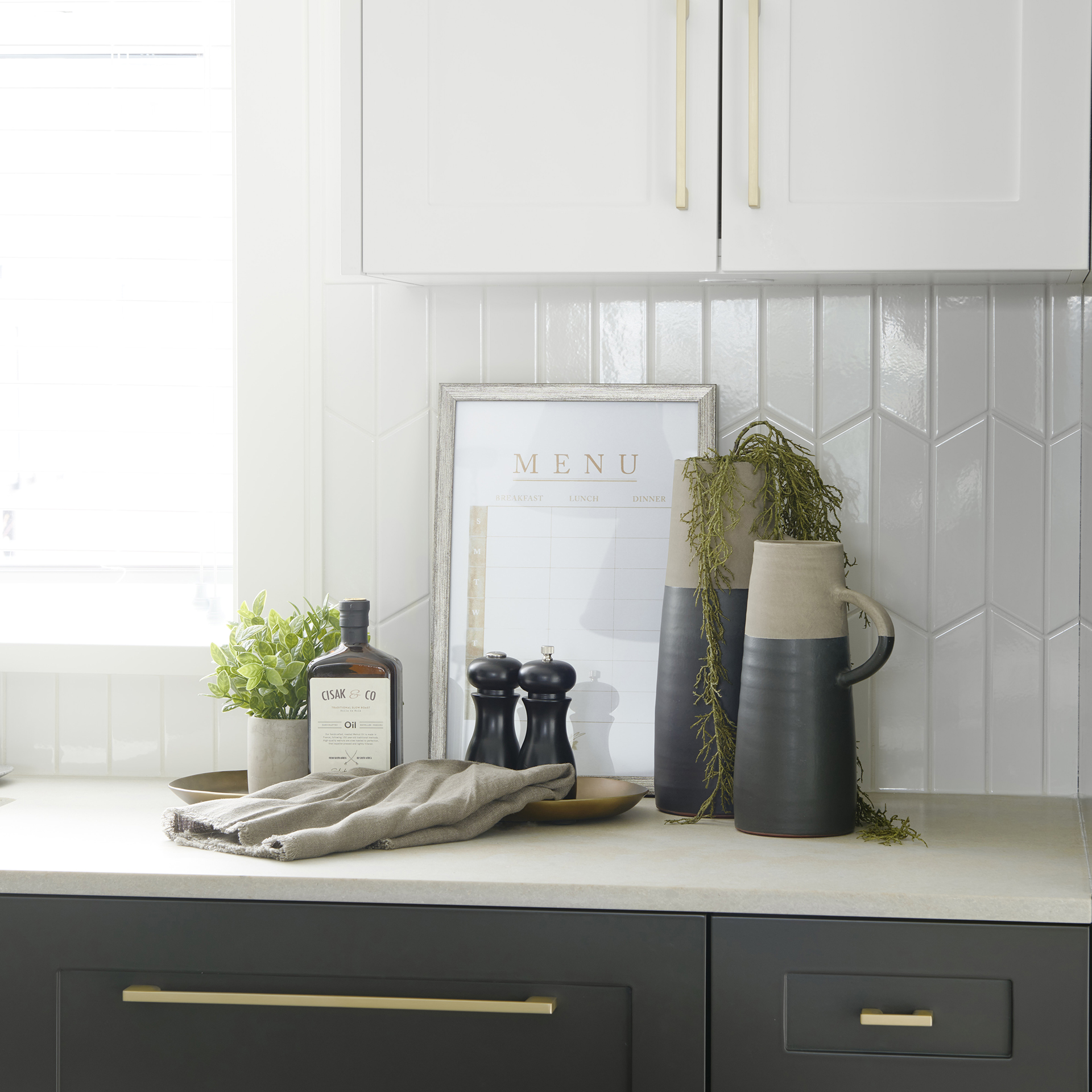 Garand Small 13H Two-Toned Black/Natural Ceramic Jug 2 Garand Small 13H Two-Toned Black/Natural Ceramic Jug - Image 2