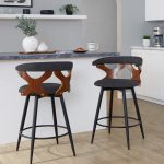 Gardenia 25 Contemporary Charcoal Swivel Counter Stools (Set of 2) 11 Gardenia 25 Contemporary Charcoal Swivel Counter Stools (Set of 2)
