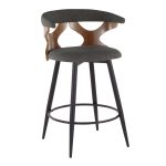 Gardenia 25 Contemporary Charcoal Swivel Counter Stools (Set of 2) 14 Gardenia 25 Contemporary Charcoal Swivel Counter Stools (Set of 2)