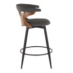Gardenia 25 Contemporary Charcoal Swivel Counter Stools (Set of 2) 15 Gardenia 25 Contemporary Charcoal Swivel Counter Stools (Set of 2)