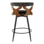 Gardenia 25 Contemporary Charcoal Swivel Counter Stools (Set of 2) 17 Gardenia 25 Contemporary Charcoal Swivel Counter Stools (Set of 2)