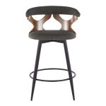 Gardenia 25 Contemporary Charcoal Swivel Counter Stools (Set of 2) 18 Gardenia 25 Contemporary Charcoal Swivel Counter Stools (Set of 2)