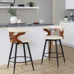 Gardenia 25-Inch Contemporary Cream Swivel Counter Stool (Set of 2) 12 Gardenia 25-Inch Contemporary Cream Swivel Counter Stool (Set of 2)