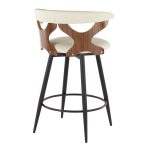 Gardenia 25-Inch Contemporary Cream Swivel Counter Stool (Set of 2) 16 Gardenia 25-Inch Contemporary Cream Swivel Counter Stool (Set of 2)