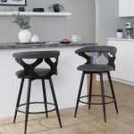 Gardenia 25-Inch Contemporary Swivel Grey Faux Leather Counter Stools (Set of 2) 11 Gardenia 25-Inch Contemporary Swivel Grey Faux Leather Counter Stools (Set of 2)
