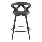 Gardenia 25-Inch Contemporary Swivel Grey Faux Leather Counter Stools (Set of 2) 18 Gardenia 25-Inch Contemporary Swivel Grey Faux Leather Counter Stools (Set of 2)