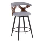 Gardenia 25-Inch Light Grey Contemporary Swivel Counter Stools (Set of 2) 14 Gardenia 25-Inch Light Grey Contemporary Swivel Counter Stools (Set of 2)