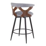 Gardenia 25-Inch Light Grey Contemporary Swivel Counter Stools (Set of 2) 16 Gardenia 25-Inch Light Grey Contemporary Swivel Counter Stools (Set of 2)