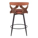 Gardenia 25-Inch Orange Contemporary Swivel Counter Stools (Set of 2) 17 Gardenia 25-Inch Orange Contemporary Swivel Counter Stools (Set of 2)
