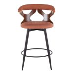 Gardenia 25-Inch Orange Contemporary Swivel Counter Stools (Set of 2) 18 Gardenia 25-Inch Orange Contemporary Swivel Counter Stools (Set of 2)