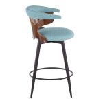 Gardenia 25-Inch Teal Contemporary Swivel Counter Stools (Set of 2) 15 Gardenia 25-Inch Teal Contemporary Swivel Counter Stools (Set of 2)