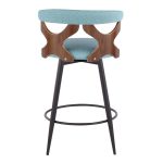 Gardenia 25-Inch Teal Contemporary Swivel Counter Stools (Set of 2) 17 Gardenia 25-Inch Teal Contemporary Swivel Counter Stools (Set of 2)