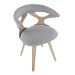 Gardenia 29-Inch Grey Fabric White Wood Swivel Accent Chair 15 Gardenia 29-Inch Grey Fabric White Wood Swivel Accent Chair