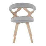 Gardenia 29-Inch Grey Fabric White Wood Swivel Accent Chair 16 Gardenia 29-Inch Grey Fabric White Wood Swivel Accent Chair