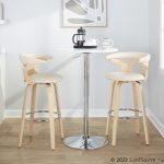 Gardenia 30 Contemporary Cream Swivel Barstools (Set of 2) 14 Gardenia 30 Contemporary Cream Swivel Barstools (Set of 2)