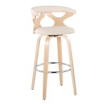 Gardenia 30 Contemporary Cream Swivel Barstools (Set of 2) 17 Gardenia 30 Contemporary Cream Swivel Barstools (Set of 2)