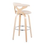 Gardenia 30 Contemporary Cream Swivel Barstools (Set of 2) 19 Gardenia 30 Contemporary Cream Swivel Barstools (Set of 2)