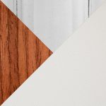 Gardenia 30 Mid-Century Modern Walnut Barstools Cream (Set of 2) 24 Gardenia 30 Mid-Century Modern Walnut Barstools Cream (Set of 2)