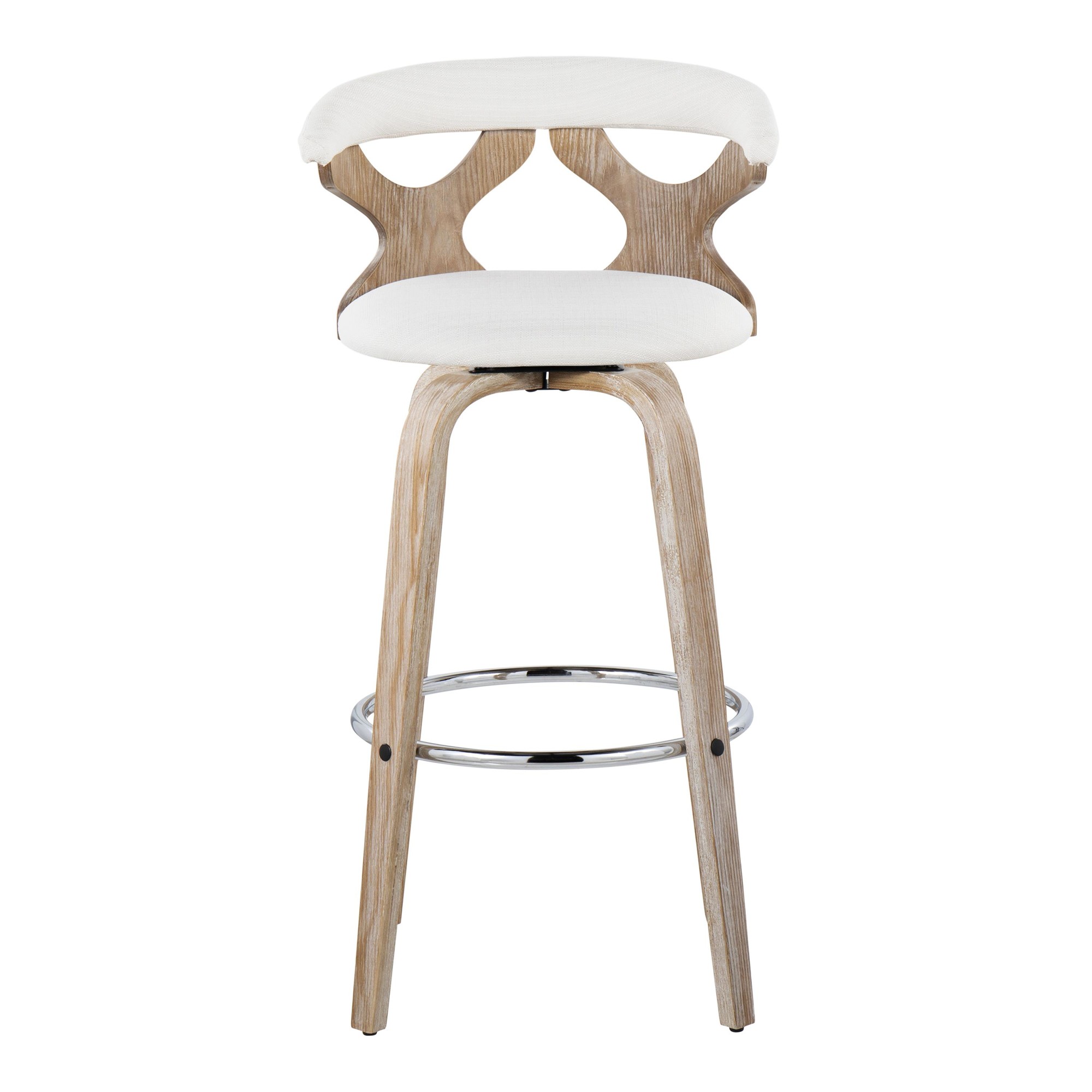 Gardenia 30 White Washed Wood Contemporary Barstools (Set of 2) 10 Gardenia 30 White Washed Wood Contemporary Barstools (Set of 2) - Image 10