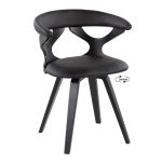 Gardenia Black Swivel Contemporary Dining Accent Chair 10 Gardenia Black Swivel Contemporary Dining Accent Chair