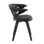 Gardenia Black Swivel Contemporary Dining Accent Chair 11 Gardenia Black Swivel Contemporary Dining Accent Chair