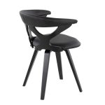 Gardenia Black Swivel Contemporary Dining Accent Chair 12 Gardenia Black Swivel Contemporary Dining Accent Chair