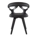 Gardenia Black Swivel Contemporary Dining Accent Chair 14 Gardenia Black Swivel Contemporary Dining Accent Chair