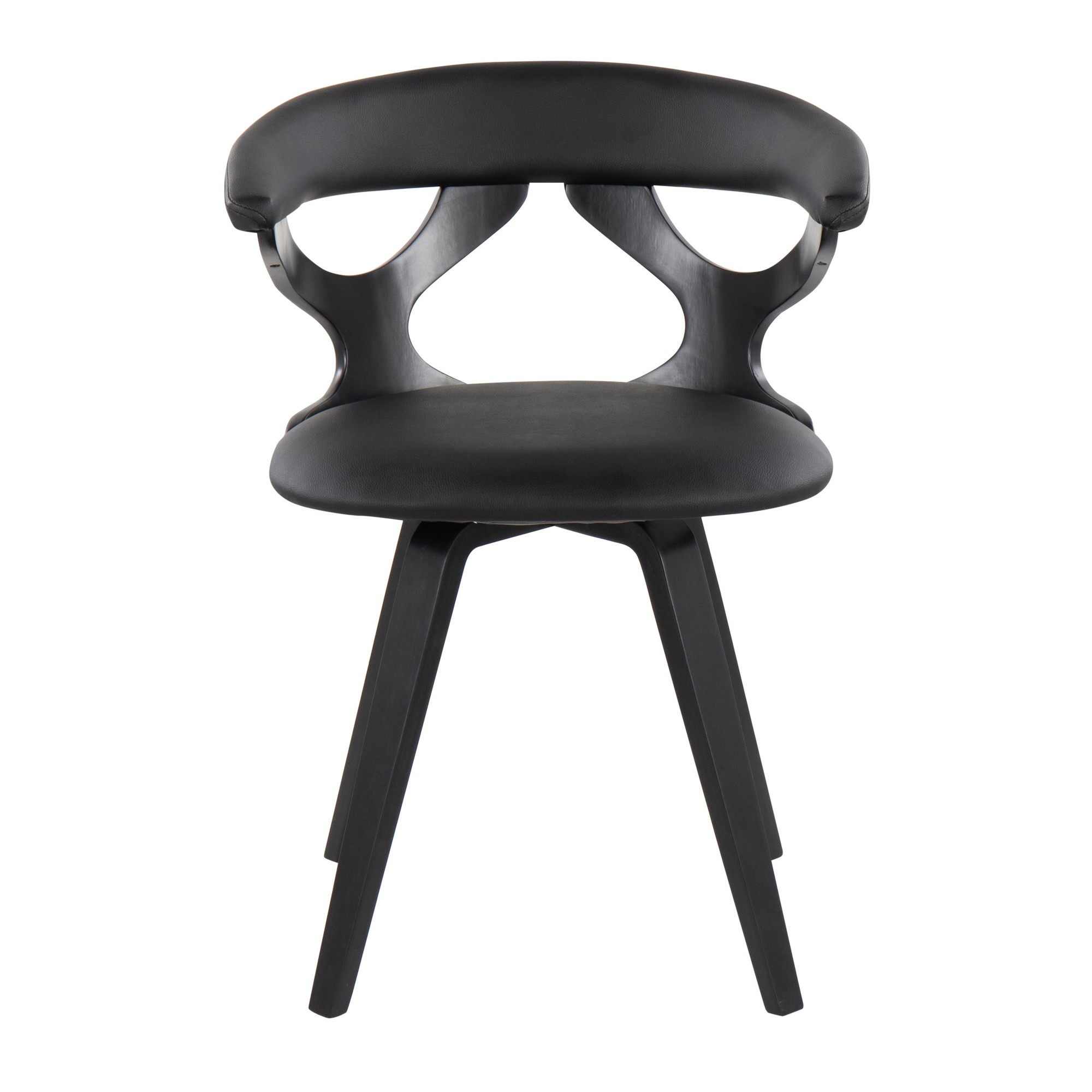 Gardenia Black Swivel Contemporary Dining Accent Chair 6 Gardenia Black Swivel Contemporary Dining Accent Chair - Image 6