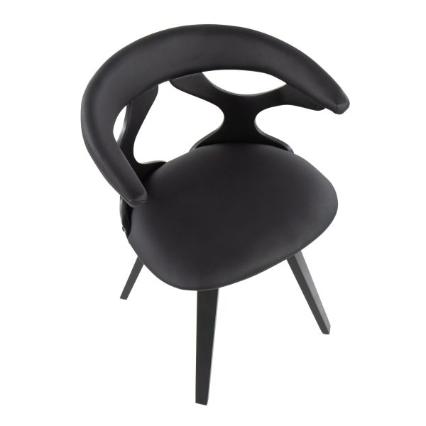 Gardenia Black Swivel Contemporary Dining Accent Chair 6